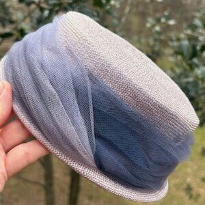BETMAR NYC Lilac Straw Tuille Pillbox HAT